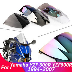 Mootorratta esiklaas Yamaha YZF600R YZF 600R 1994-2007 Topeltmulliekraani tarvikud Deflektor Fin Clear цена и информация | Автохимия | kaup24.ee