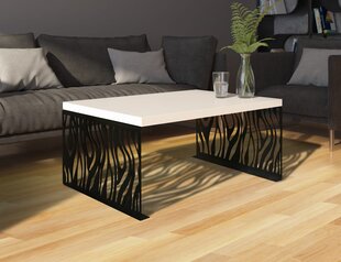 Журнальный столик ADRK Furniture Mafei, белый глянцевый цена и информация | Журнальные столики | kaup24.ee