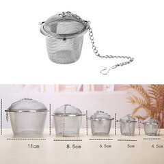 Loose Tea Spice Ball Infuser, Kurn Filter Meditsiiniline Decocting, Roostevaba teras 11x9CM Pilt 1 цена и информация | Другие принадлежности для мебели | kaup24.ee