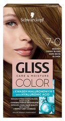 Juuksevärv Schwarzkopf Gliss Color 7-0 Dark Beige Blonde цена и информация | Краска для волос | kaup24.ee