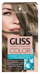 Juuksevärv Schwarzkopf Gliss Color 8-1 Cool Medium Blonde цена и информация | Краска для волос | kaup24.ee