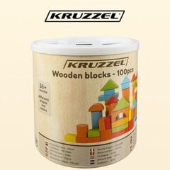 Puitklotsid Kruzzel M-22666 100 tk цена и информация | Развивающие игрушки | kaup24.ee