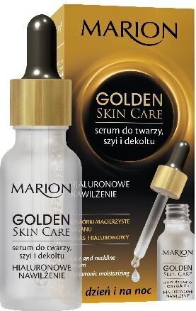 Niisutav seerum näole ja kaelale hüaluroonhappega Marion Golden Skin Care, 20 ml hind ja info | Näoõlid, seerumid | kaup24.ee