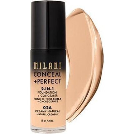 Milani CONCEAL + PERFECT 2-IN-1 FOUNDATION - 02A - Creamy Natural - jumestuskreem hind ja info | Jumestuskreemid, puudrid | kaup24.ee