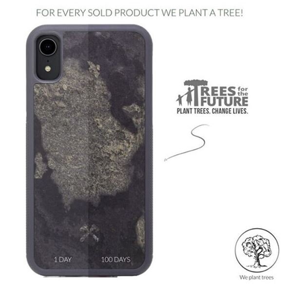 Woodcessories Stone Collection EcoCase telefonile iPhone Xr, hall hind ja info | Telefoni kaaned, ümbrised | kaup24.ee