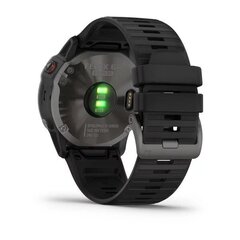 Smart watch Garmin Fenix 6X,Sapphire,Carbon Gray DLC w/Black Bnd цена и информация | Смарт-часы (smartwatch) | kaup24.ee