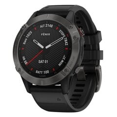 Smart watch Garmin Fenix 6X,Sapphire,Carbon Gray DLC w/Black Bnd цена и информация | Смарт-часы (smartwatch) | kaup24.ee
