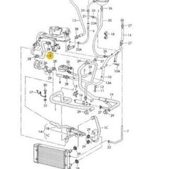 VW Diesel-Industrie-Motore EuroVan Фланец шланга охлаждающей жидкости 028121053N Подлинный цена и информация | Дополнительные принадлежности | kaup24.ee