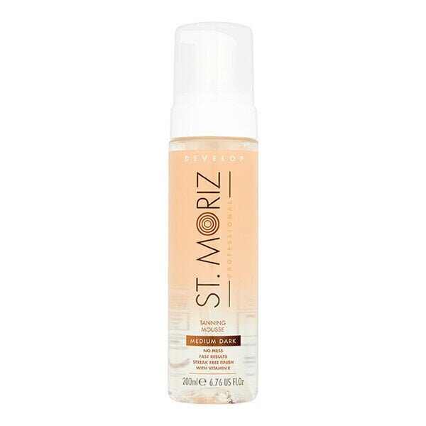 St. Moriz Professional Isepruunistuv värvitu vaht Medium/Tume 200ml hind ja info | Isepruunistavad kreemid | kaup24.ee