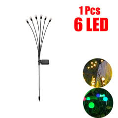 (Soe valgus6 LED-1tk)Päikeseenergia LED-valgusti Välisaia kaunistus Maastikuvalgustid Ilutulestik Firefly Muruvalgustid Maamaja Terrass Rõdu Dekoratsioonilamp цена и информация | Гирлянды | kaup24.ee