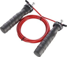 Скакалка HMS SK48, черная/красная цена и информация | Скакалка Tunturi Pro Adjustable Speed Rope | kaup24.ee