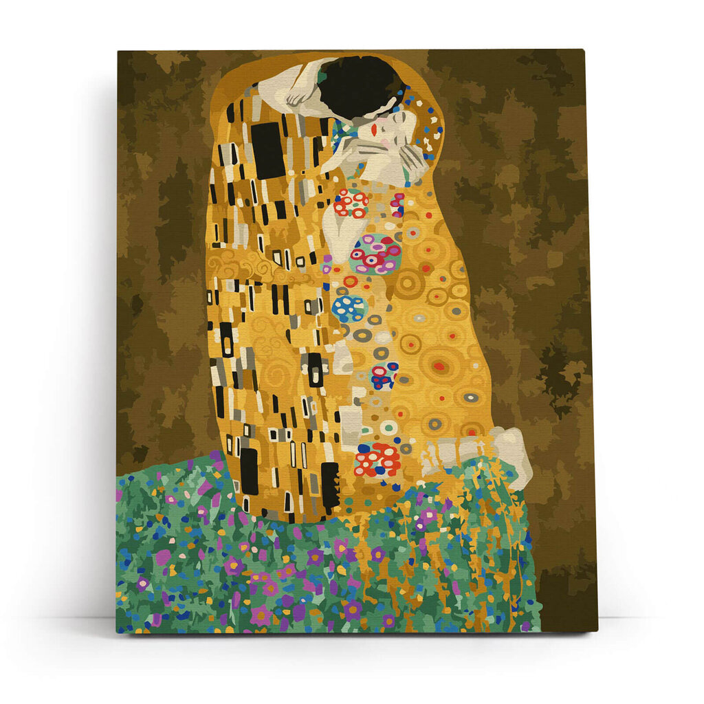 Numbrite järgi maalimine raamil Varvikas - MG543e Suudlus (Gustav Klimt) 40x50 cm hind ja info | Maalid numbri järgi | kaup24.ee