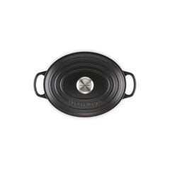 Le Creuset чугунная овальная кастрюля 27 см / 4,1 л в матовом черном цвете цена и информация | Кастрюли, скороварки | kaup24.ee