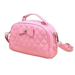 Armas PU-nahast Bowknot Candy värvi väike Crossbody kott naistele-roosa цена и информация | Женские сумки | kaup24.ee