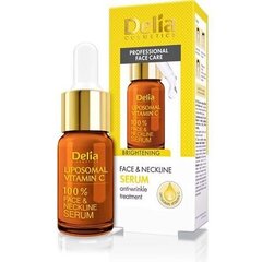 Осветляющая сыворотка для лица и шеи с витамином С Delia Cosmetics Liposomal Vitamin C, 10 мл цена и информация | Сыворотки для лица, масла | kaup24.ee