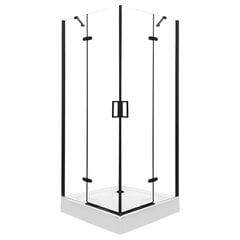 Dušinurk koos alusega Kerra Flow, 90x90 cm hind ja info | Dušikabiinid | kaup24.ee