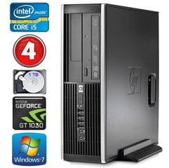 HP 8100 Elite SFF i5-750 4GB 1TB GT1030 2GB DVD WIN7Pro цена и информация | Стационарные компьютеры | kaup24.ee