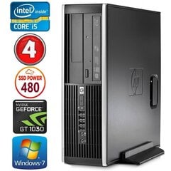 HP 8100 Elite SFF i5-750 4GB 480SSD GT1030 2GB DVD WIN7Pro hind ja info | Lauaarvutid | kaup24.ee