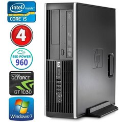 HP 8100 Elite SFF i5-750 4 ГБ 960SSD GT1030 2 ГБ DVD WIN7Pro цена и информация | Стационарные компьютеры | kaup24.ee