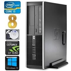 HP 8100 Elite SFF i5-750 8GB 1TB GT1030 2GB DVD WIN10 цена и информация | Стационарные компьютеры | kaup24.ee