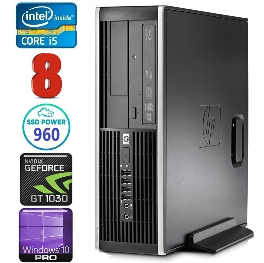 HP 8100 Elite SFF i5-750 8GB 960SSD GT1030 2GB DVD WIN10Pro hind ja info | Lauaarvutid | kaup24.ee
