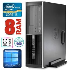 HP 8100 Elite SFF i5-750 8GB 960SSD+500GB NVS295 DVD WIN10 цена и информация | Стационарные компьютеры | kaup24.ee