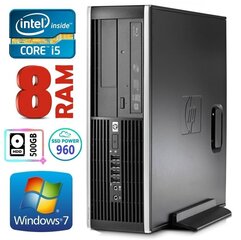 HP 8100 Elite SFF i5-750 8GB 960SSD+500GB NVS295 DVD WIN7Pro hind ja info | Lauaarvutid | kaup24.ee