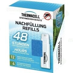 Набор запасной Thermacell 48 часов (4 газовых картриджа + 12 пластин) цена и информация | Средства от комаров и клещей | kaup24.ee