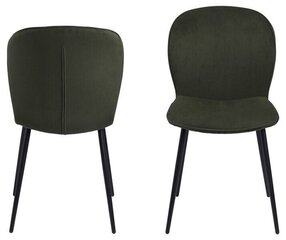 2 tooli komplekt Evelyn, roheline 2 hind ja info | Söögilaua toolid, köögitoolid | kaup24.ee