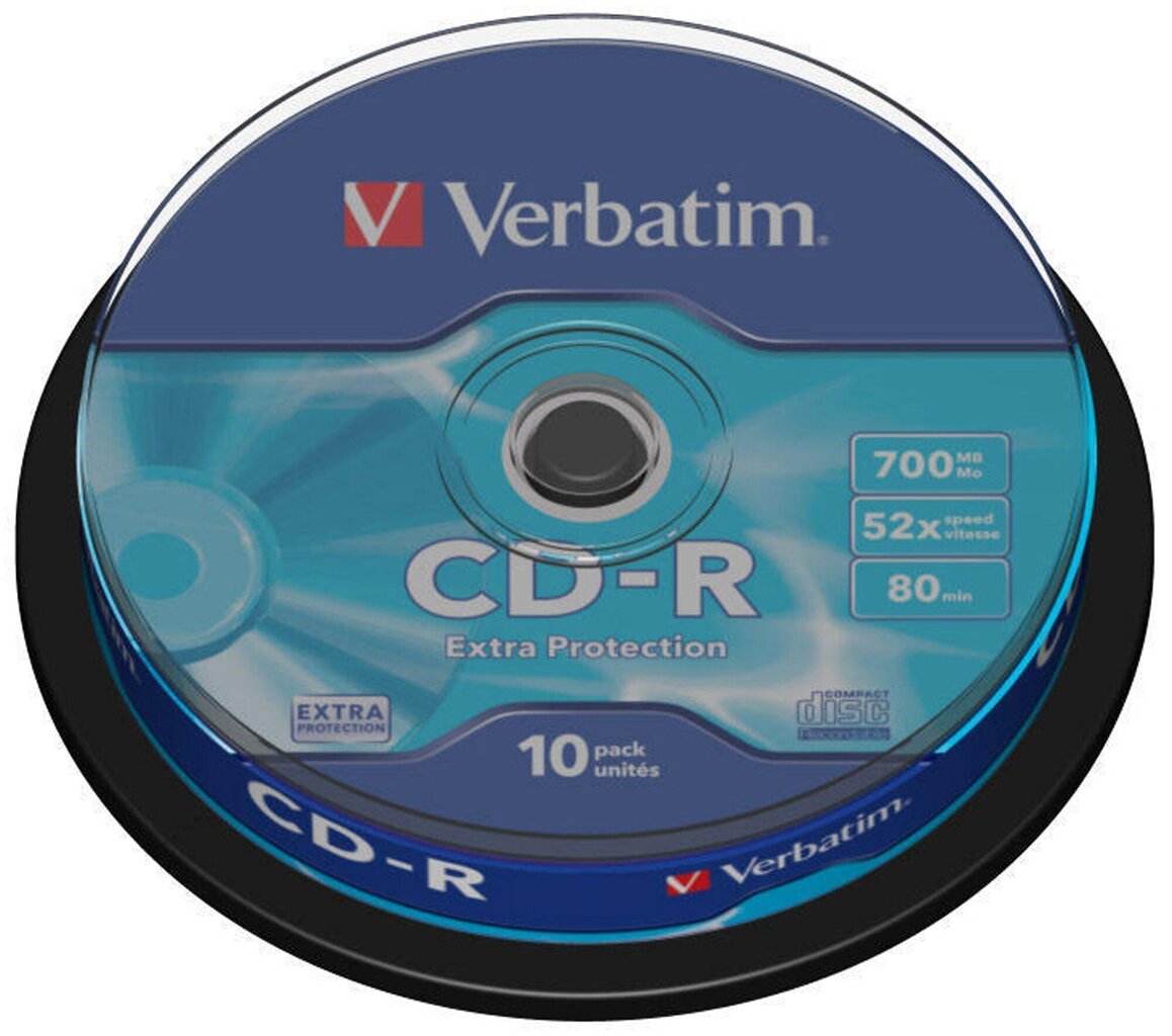 CD-R 700MB 52x Extraprotection, 10 tk цена и информация | Vinüülplaadid, CD, DVD | kaup24.ee