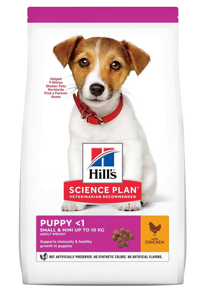 Kuivtoit kutsikatele Hill's Science Plan Puppy Small&Mini, 1,5 kg цена и информация | Kuivtoit koertele | kaup24.ee