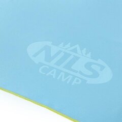 Полотенце Nils Camp NCR12, 180x100 см, синее/зеленое цена и информация | Другой туристический инвентарь | kaup24.ee