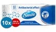 Antibakteriaalse toimega, niisked salvrätikud D-pantenooliga Smile Antibacterial effect 60 tk 10 pakki hind ja info | Esmaabi | kaup24.ee