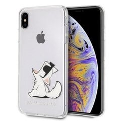 Karl Lagerfeld iPhone Xs Max - Choupette Fun Sunglasses - Transparent TPU case hind ja info | Telefoni kaaned, ümbrised | kaup24.ee