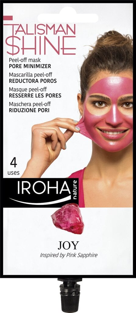 Näomask Iroha Talisman Collection Peel-off Mask Pink Pore Minimizer, 4 korda hind ja info | Näomaskid, silmamaskid | kaup24.ee