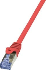 LOGILINK - Patch Cable Cat.6A 10G S/FTP PIMF PrimeLine red 2m цена и информация | Кабели и провода | kaup24.ee