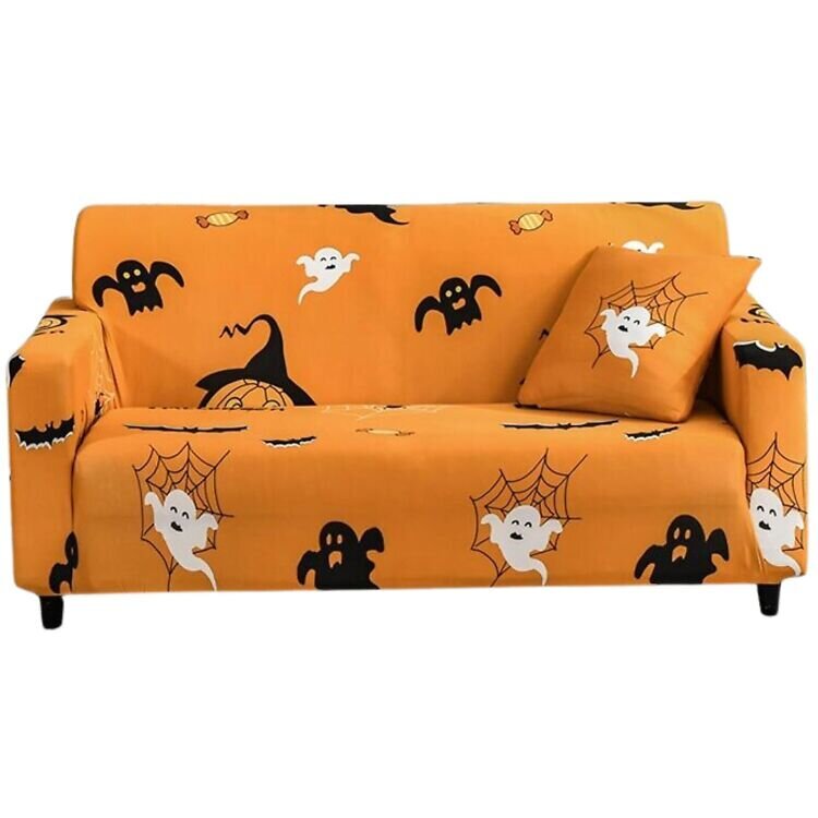 Halloweeni temaatikaga 3 kohaline Wongs bedding diivanikate 190-230cm hind ja info | Mööblikatted | kaup24.ee