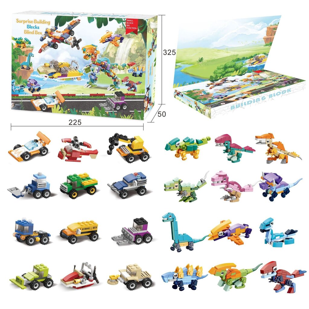 Rulookarbi auk muusika laste dinosaurus auto ehitusklotsid rulookarp rulookarbi tarvikud mänguasjad laste kingitused jõulukalender Jõulukalender цена и информация | Jõulukaunistused | kaup24.ee