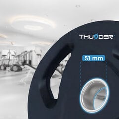 Olümpiaraskused Thunder, 20kg, 51mm hind ja info | Hantlid, kangid, raskused | kaup24.ee