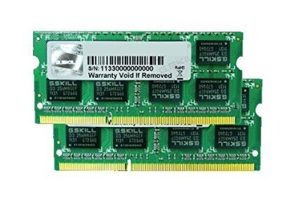 G.skill mälu SO-DIMM DDR3 8GB 1066MHz CL7 Apple (2x4GB) 8GBSQ hind ja info | Operatiivmälu (RAM) | kaup24.ee