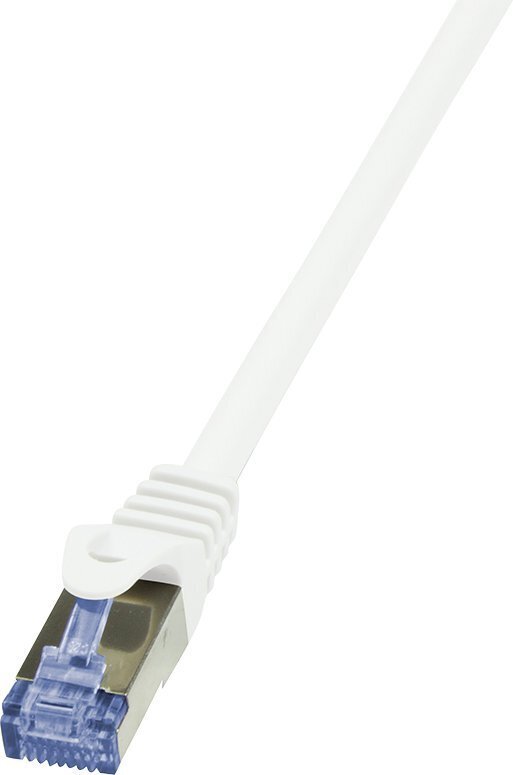 LOGILINK - Patchcord Cat.6A 10G S/FTP PIMF PrimeLine 1m white hind ja info | Kaablid ja juhtmed | kaup24.ee