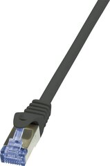 LOGILINK - Patchcord Cat.6A 10G S/FTP PIMF PrimeLine 3m black цена и информация | Кабели и провода | kaup24.ee