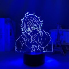 (D) LED-valgus Anime-vaba Haruka Nanase lastele Magamistoa sisekujundus Öövalgus Britipäevakingitustuba Kirjutuslaud Akrüülist 3D-lambivaba Manga (värv: B) hind ja info | Lastetoa valgustid | kaup24.ee