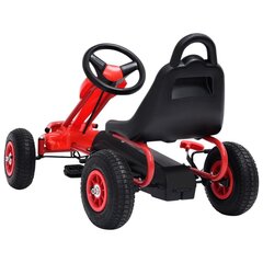 vidaXL Картинг в педалями и пневматическими шинами, красный цена и информация | Игрушки для малышей | kaup24.ee