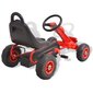 Pedaalidega kart pneumaatiliste rehvidega, punane цена и информация | Imikute mänguasjad | kaup24.ee