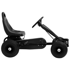 Картинг в педалями и пневматическими шинами, черный цена и информация | Игрушки для малышей | kaup24.ee