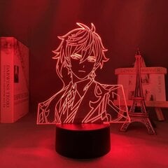 Mäng Genshin Impact Zhong Li figuuriga LED-lamp 3D öövalgus Anime Lovers Kingitusvalgusti LED-öölampidele lastele Magamistoakaunistuseks Lapse sünnipäeva Gif hind ja info | Lastetoa valgustid | kaup24.ee