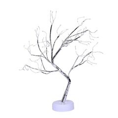 108 LED tulekärbse bonsai puu stringid kunsthaldjapuu USB akutoitel puutelüliti valge sooja valguse puu tuled hind ja info | Jõulukaunistused | kaup24.ee