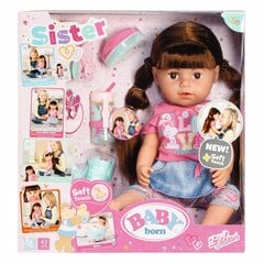 Сестричка-брюнетка Baby Born®, 43 см цена и информация | Игрушки для девочек | kaup24.ee