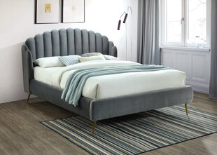 Кровать Signal Meble Calabria Velvet 160x200 см, серая цена и информация | Кровати | kaup24.ee